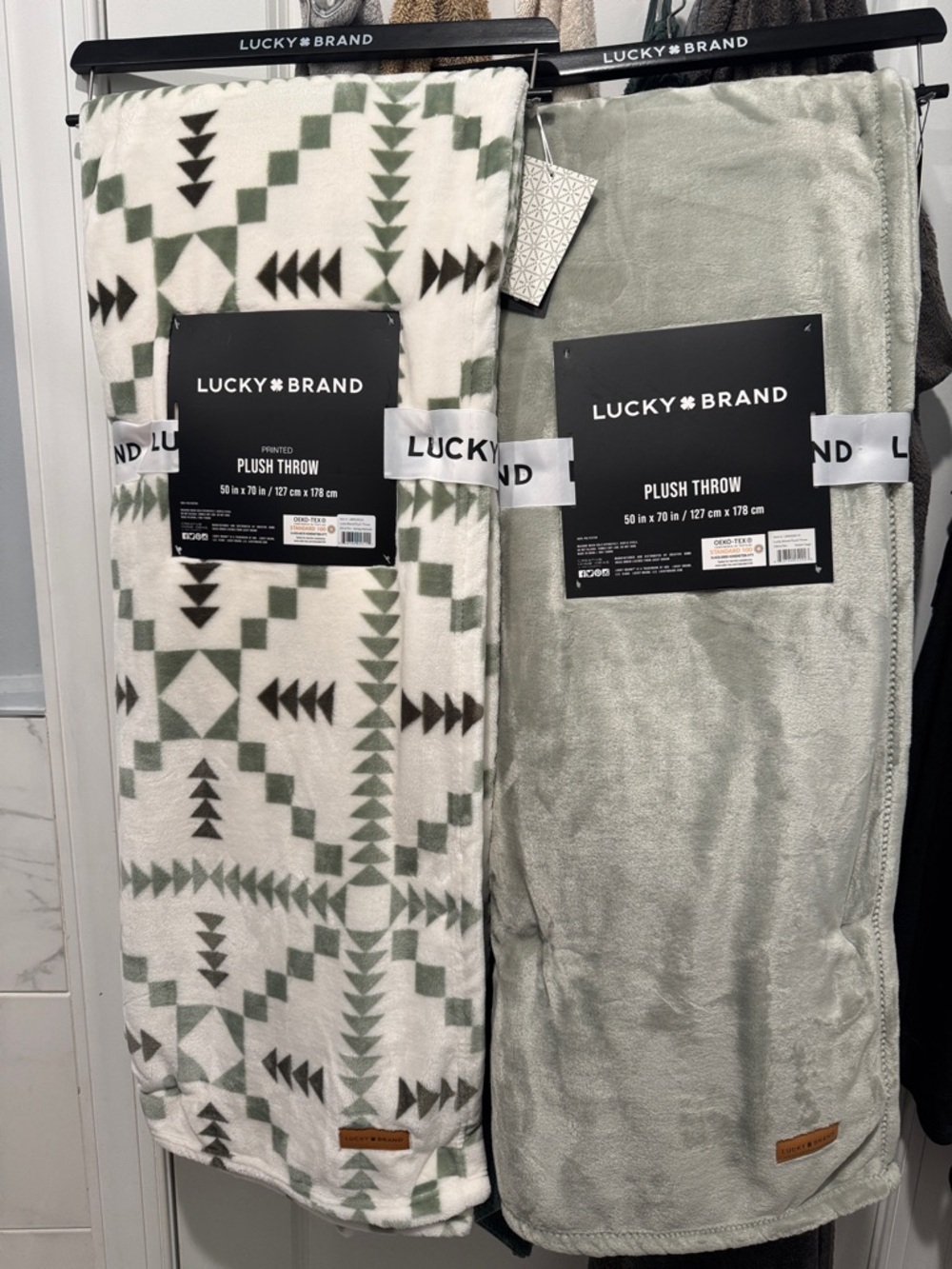 Lucky Brand Plush Throw Bundle
